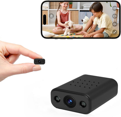 Mini Wireless Wifi Security Camera, 4K Nanny Cam with Night Vision, Remote Viewing for Security with Ios,Android Phone