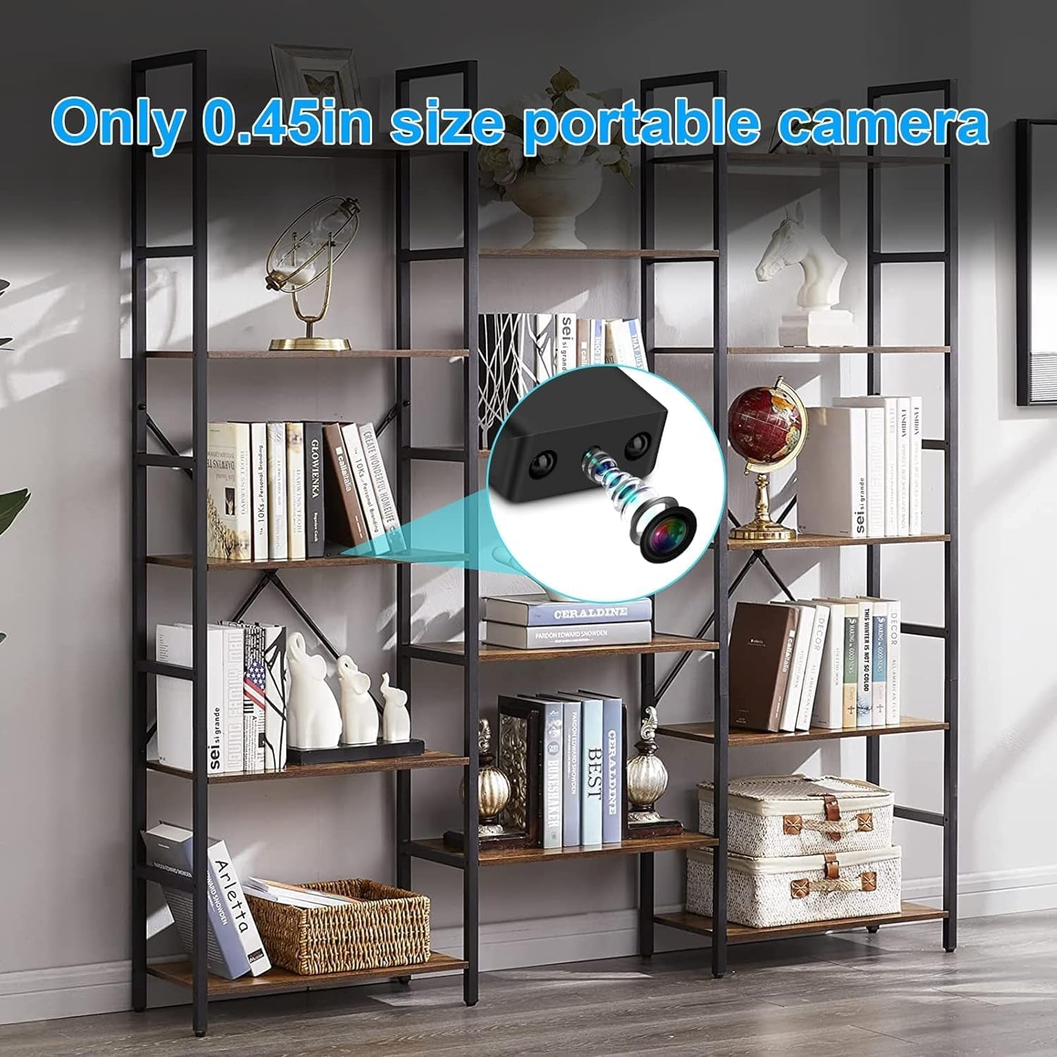 Mini Wireless Wifi Security Camera, 4K Nanny Cam with Night Vision, Remote Viewing for Security with Ios,Android Phone